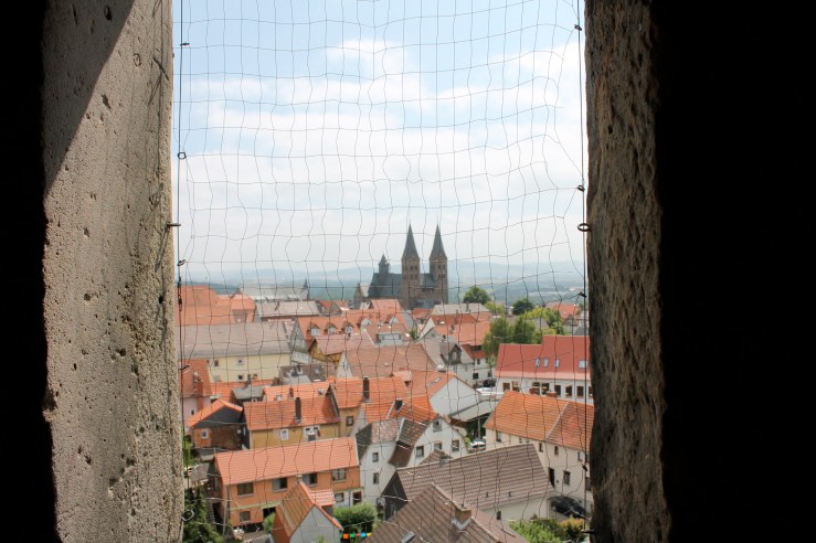View of Fritzlar, the cathedral in the distance.