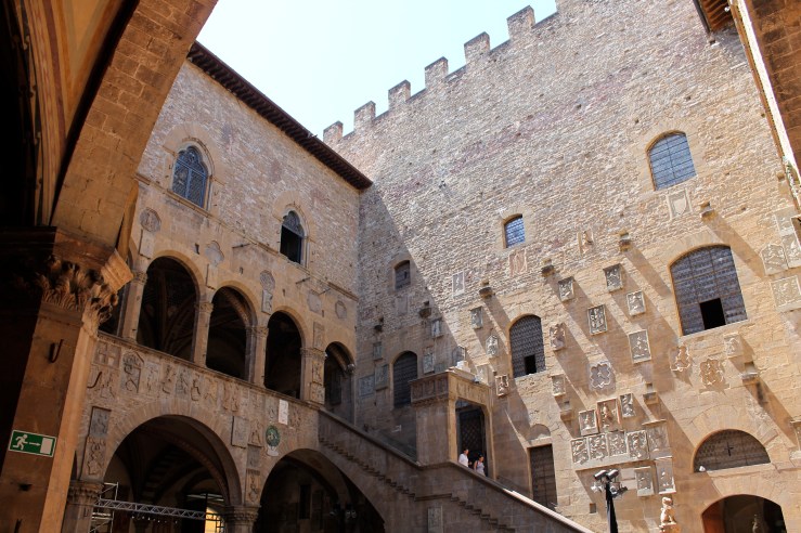 Courtyard of the Bargello Museum, formerly a prison.