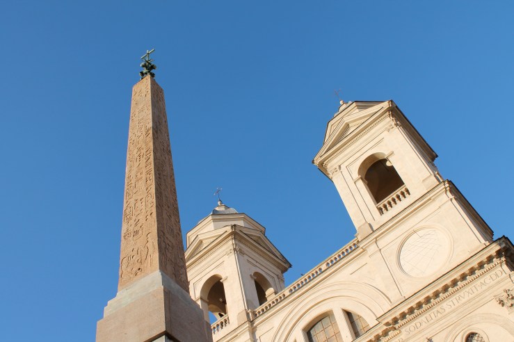 Scattered through Rome are these Egyptian obelisks. Sometimes, paradoxically, topped with crosses.
