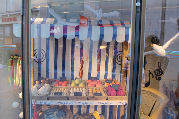 This is all made of marzipan. Seriously.