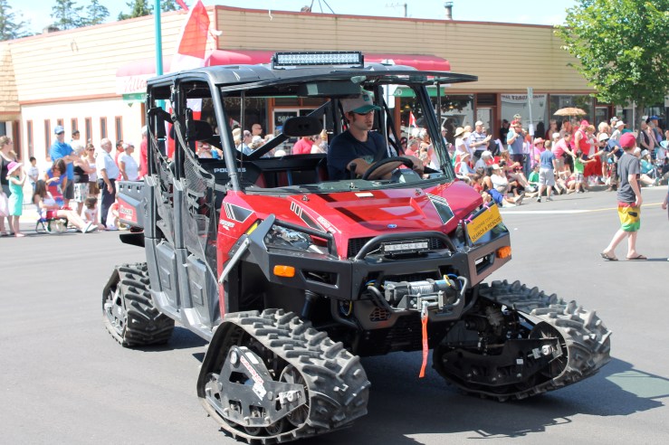 Crazy search-and-rescue vehicle.