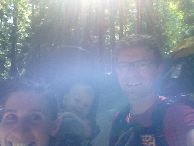 Just getting started on the hike in.