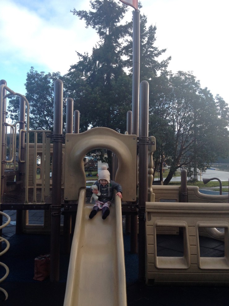 Park time on Christmas Eve.